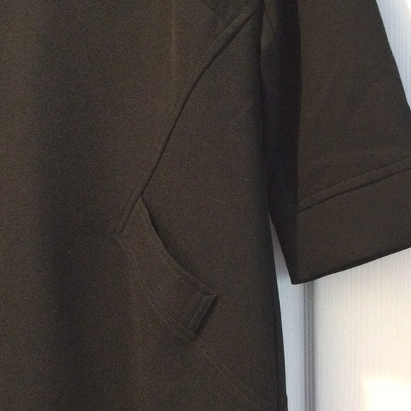 Trina Turk three-quarter length sleeve structured mini dress with pockets - Picture 2 of 6